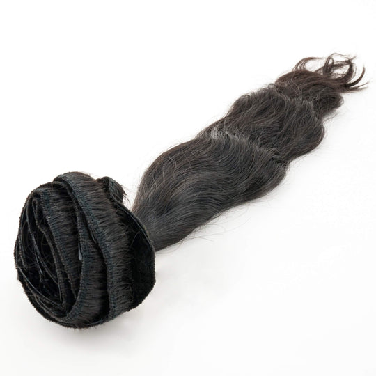 Indian Wavy Natural Black Clip-In Extensions – Limited Quantities